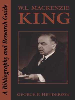 cover image of W.L. Mackenzie King